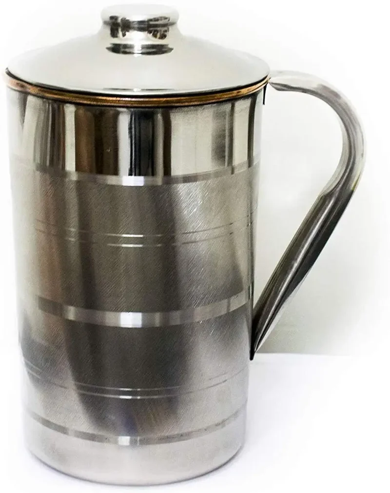 Wholesale 100% Pure Copper Steel Jug Handle Glasses Trendy Indian Design for Kitchen Decor Water Jug Use Tea Pots & Kettles