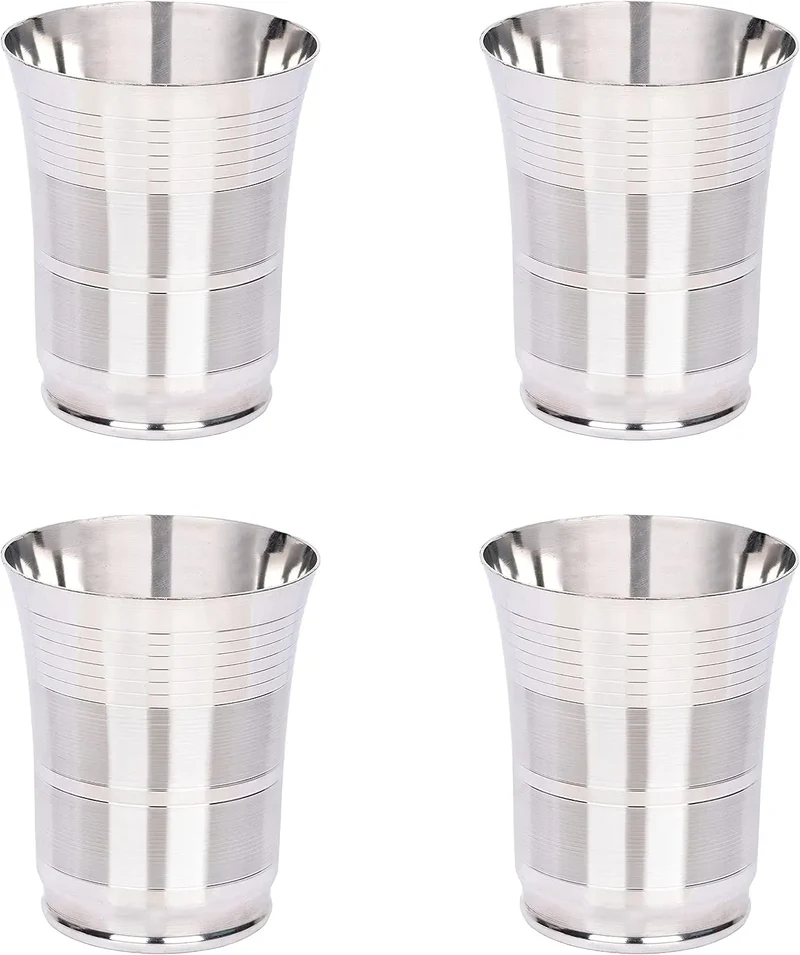 Top Seller Metal Drinking Stackable Durable Party Wine Glasses Stainless Steel Tumbler Cup Drinking Glass Wholesale Bulk Orders