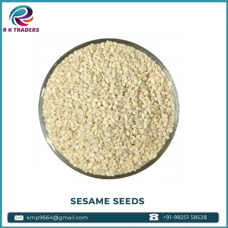 100% Natural Premium Grade White Sesame Seeds AD Smoked Dried Single Spice Herb Indian Good Taste