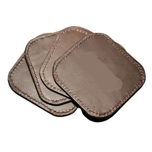Uniquely Marvelous Design Promotional Leather Hot Drink Coasters Table Decorative Accessories Sale Elegant Leather Mats Pads