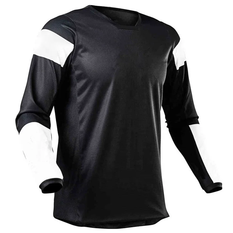 Custom Summer MTB Road Motocross Shirt Men Breathable Mountain Bike Long Sleeve Racing Professional Quick-drying Cycling Jersey