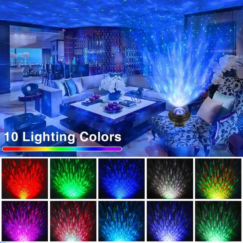 2020 New Modern LED Star Projector Hot Sale Night Sky Unique Galaxy for Kids' Bedroom Electric Dropshipping Oversea Stock ABS