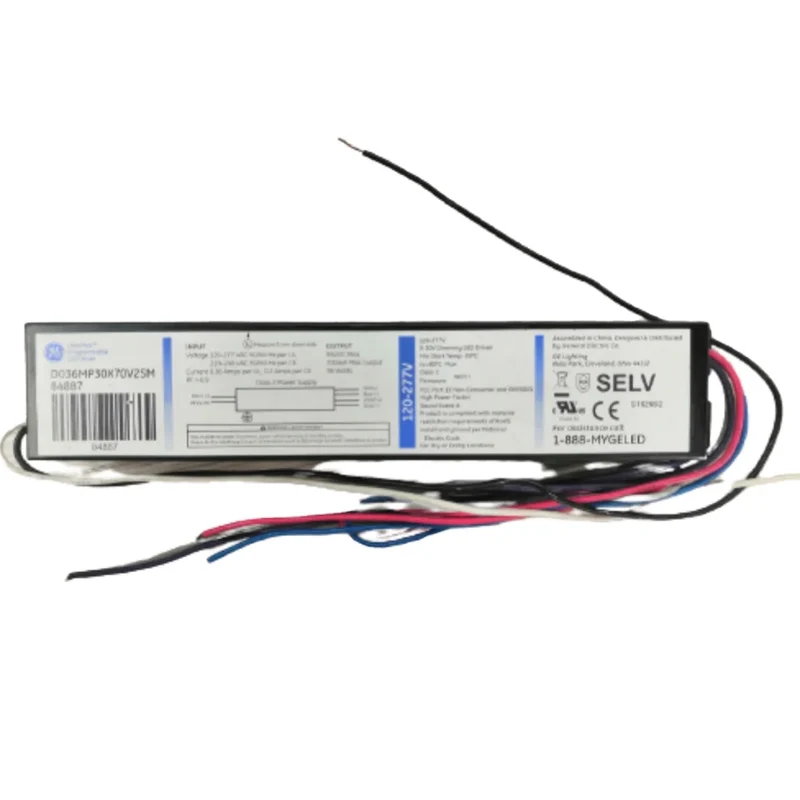 GE-UltraMax 120-277V Input 36W 700mA Max Output 84887 D036MP30X70V2SM 0-10V Dimming Programmable LED Driver