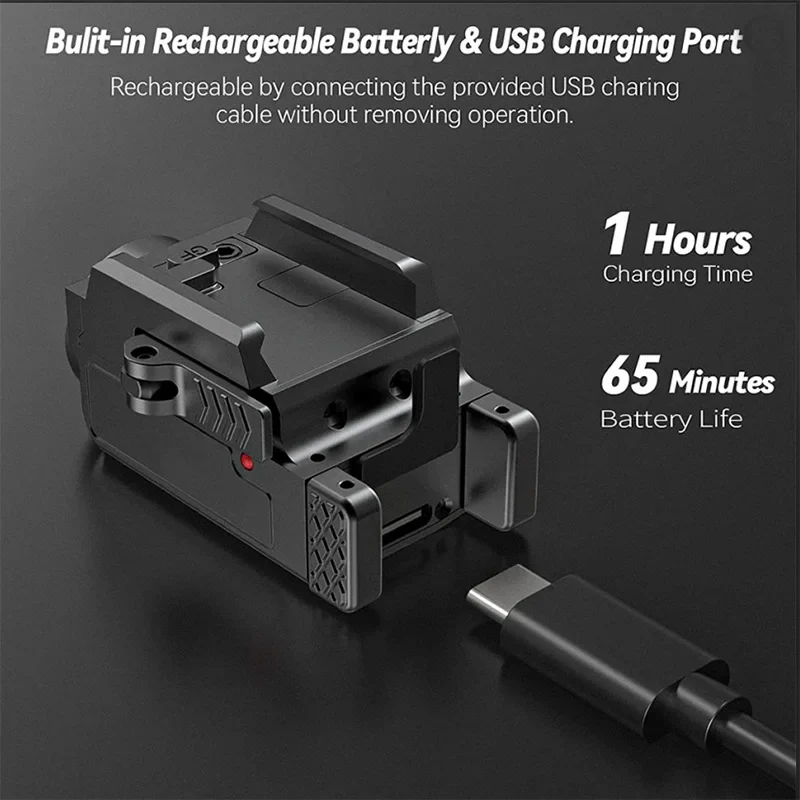 Dropshipping GM23 Light 800Lm Rechargeable Mounted Accessories Tactical Flashlight
