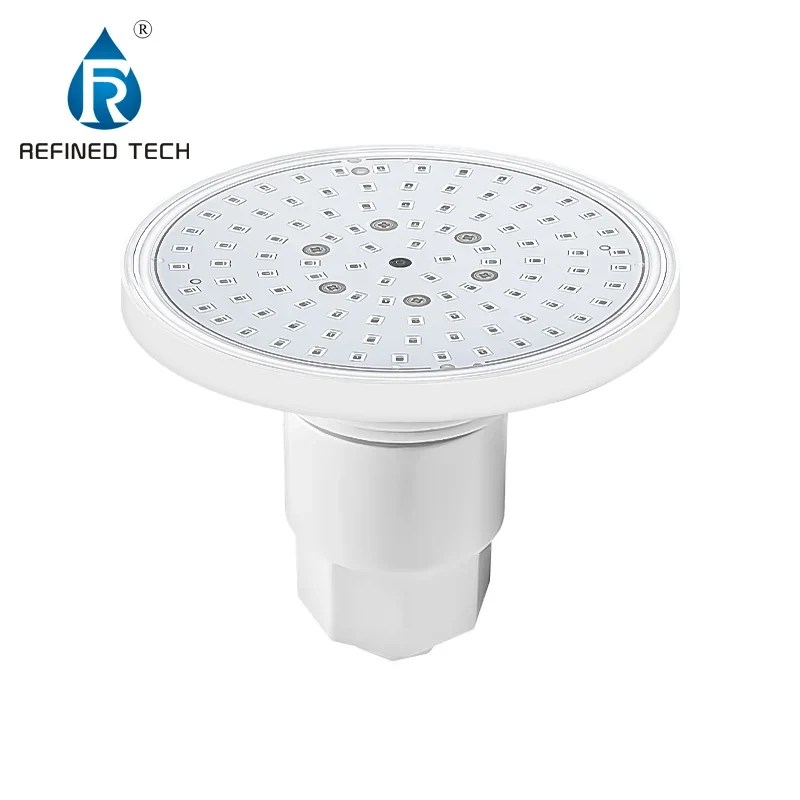Refined Vinyl Pool RGB1-1/2 Inch Mini Underwater Lights Step Light Bulb 12V White 6W RGB LED Swimming Pool Light