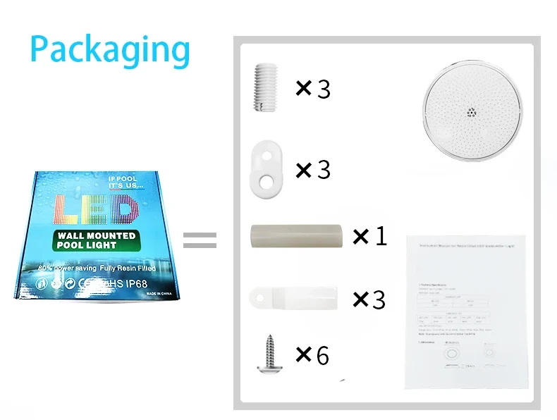 Refined Remote Control Replacement Pool Bulb PAR56 for ASTRAL Thin 18w RGBW IP68 Led Swimming Pool Lighting