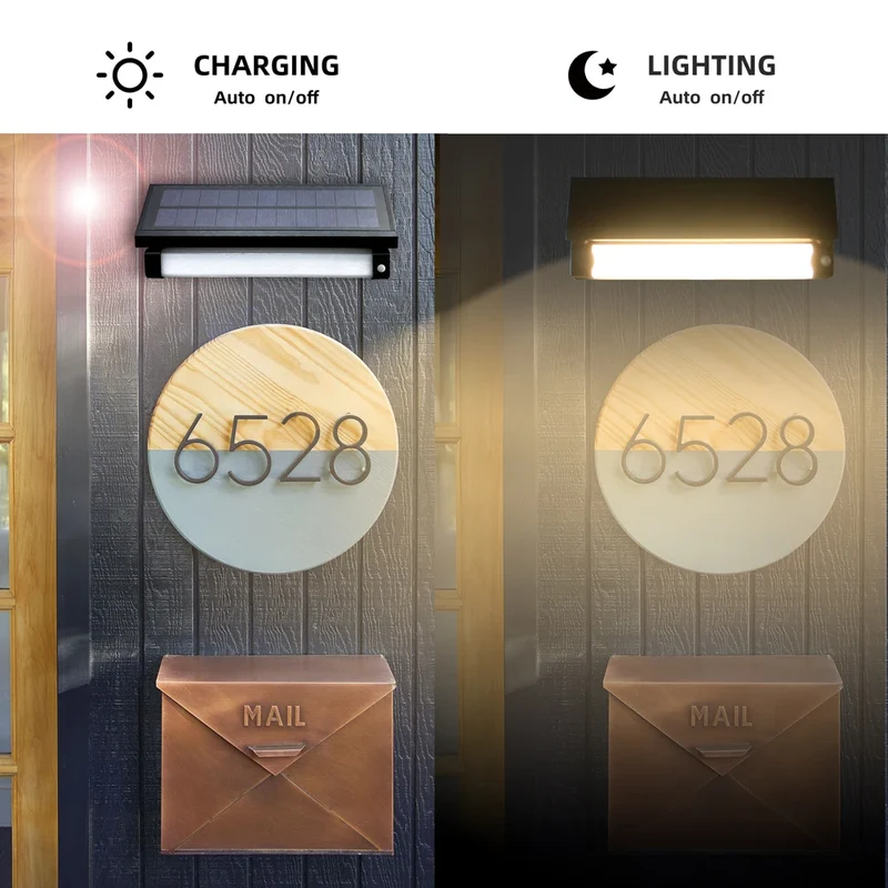 2026 Popular Solar Wall Lights Aluminum Design Outdoor Hang Lighting Solar Garden Led Lights With PIR Sensor