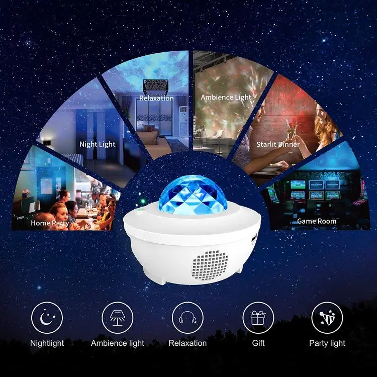 Wholesales Led Laser Decor Smart Music Starry Star Projectors Light Star Projector Light Galaxy Projector for Bedroom Ceiling