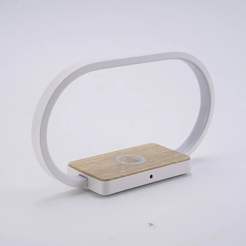 Geagood 3-step Dimmable Bedside Night Desk Light LED Modern Table Lamp With Wireless Charger Speaker