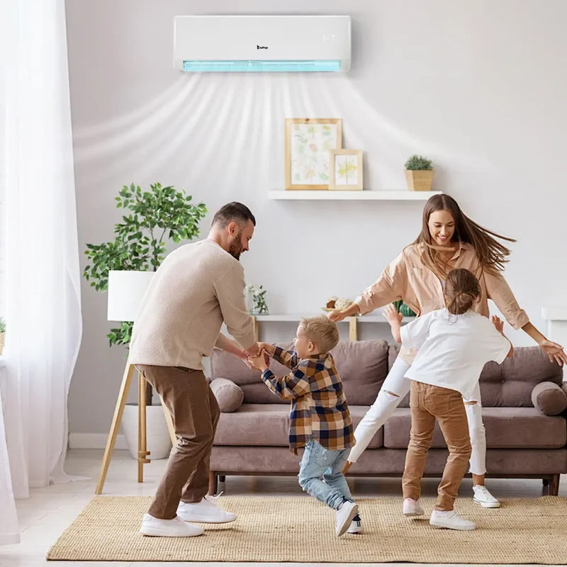 For New Split AC Wall Mounted Air Conditioner Electric for Room Garage Outdoor Use EU/US Plug Cooling Only Variable Frequency