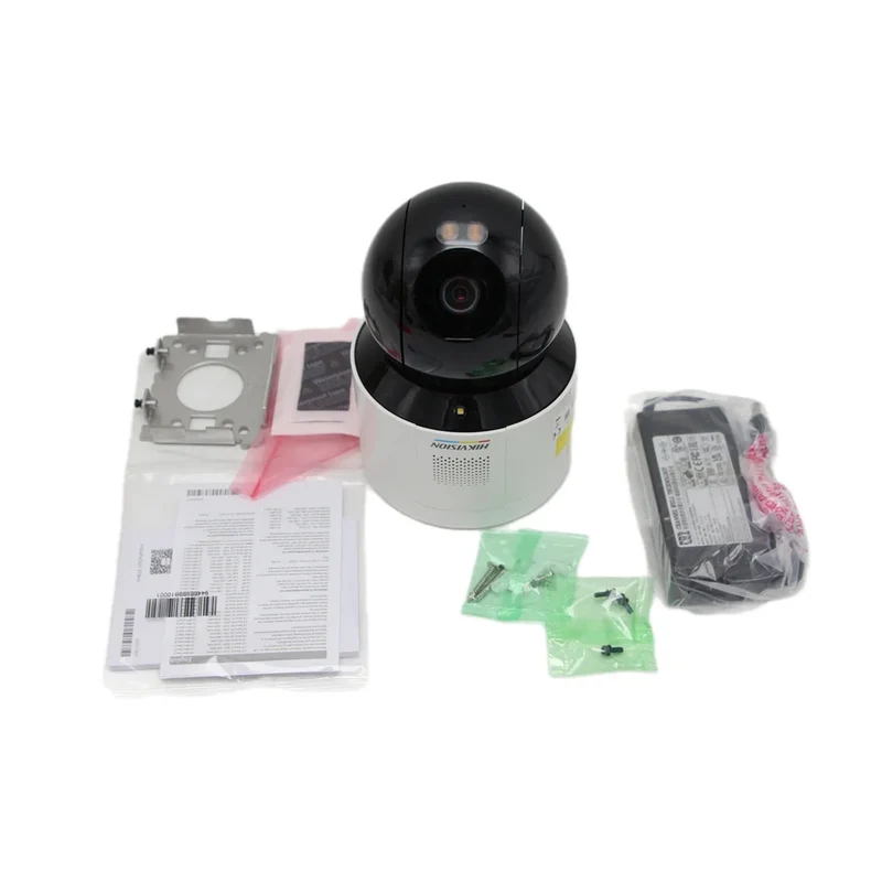 Original HIK DS-2DE3A400BW-DE 3-inch ColorVu Mini PT Dome Network Camera 4MP Full Color PTZ Camera 4X Zoom Built-in Audio