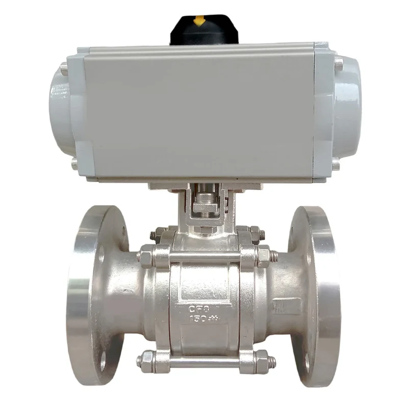 High-Temperature Customizable OEM Pneumatic Actuator Ball Valves Direct Factory Sale for Water Treatment