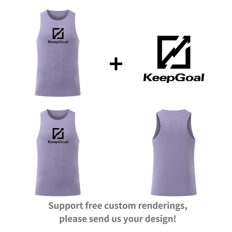 Custom Quick Dry Anti-Bac Ultra Lightweight Seamless Bonded Reflective Print Gym Running Active Unisex Men's Sports Tank Top