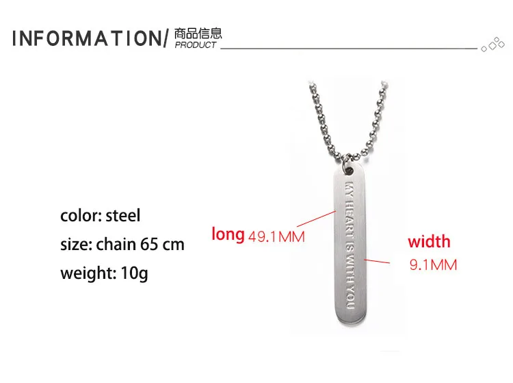 High-quality Stainless Steel Jewelry Trendy Minimalist Vintage Fashion Stainless Steel Custom Jewelry Wholesale Necklace