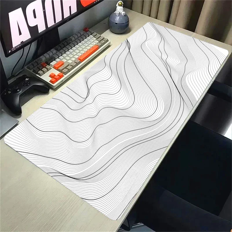 Topographic Mousepad Strata Liquid Mouse Pad Black 500x1000 Mat Gamer 900x400 Extended Pad Custom Mauseped Rubber Office Carpet
