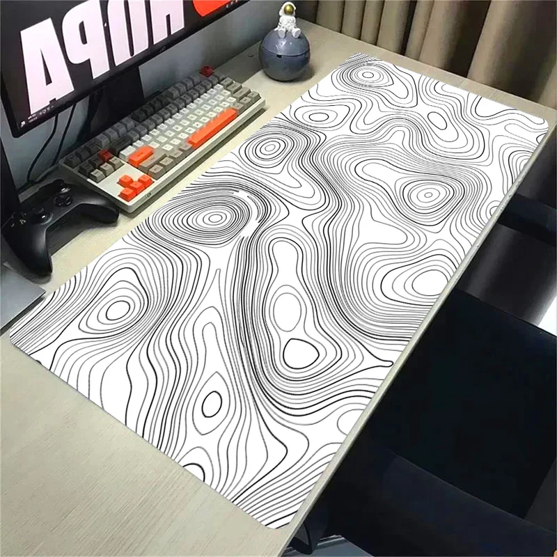 Topographic Mousepad Strata Liquid Mouse Pad Black 500x1000 Mat Gamer 900x400 Extended Pad Custom Mauseped Rubber Office Carpet