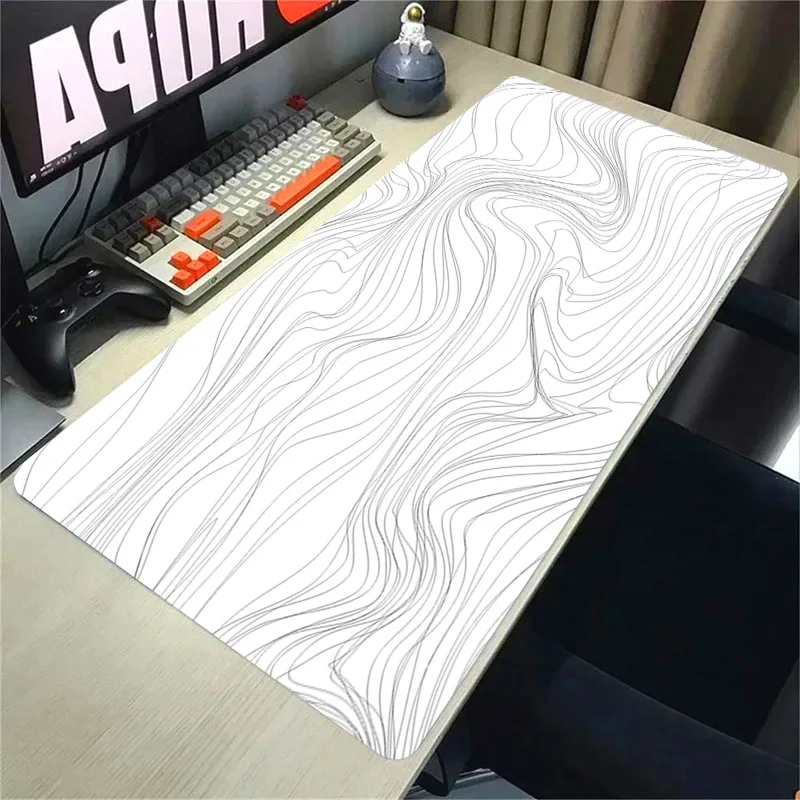 Topographic Mousepad Strata Liquid Mouse Pad Black 500x1000 Mat Gamer 900x400 Extended Pad Custom Mauseped Rubber Office Carpet