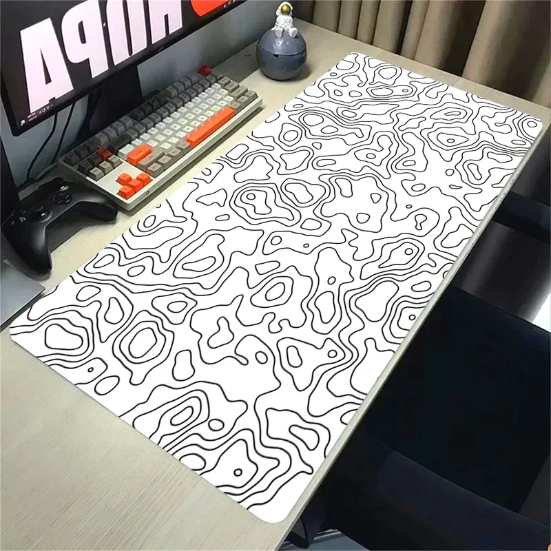 Topographic Mousepad Strata Liquid Mouse Pad Black 500x1000 Mat Gamer 900x400 Extended Pad Custom Mauseped Rubber Office Carpet