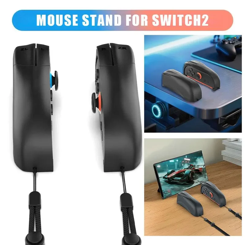 For Switch2 handle mouse bracket 2-Pack Mouse Stand for Switch 2 Controllers Easy-to-Install