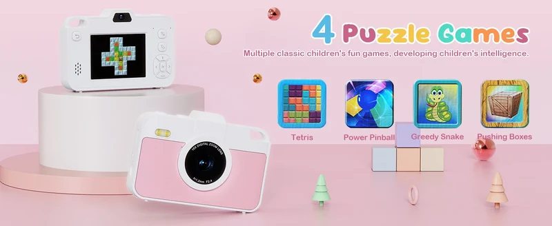 16X 48MP Kids Photography Camera Front Rear Dual Lens Boys Girls Digital Video Recorder Selfie Beginner Camera For Children