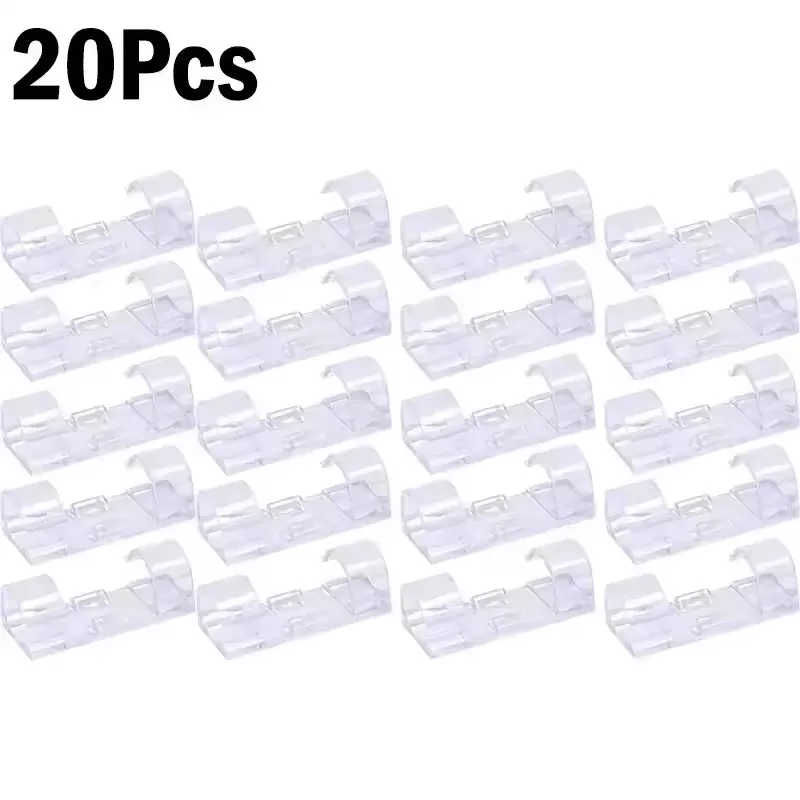 Cable Organizer Clips Wire Holder Self Adhesive Desktop Cord Management for PC Mouse USB Power Cord Fixer Wall Car Home Office