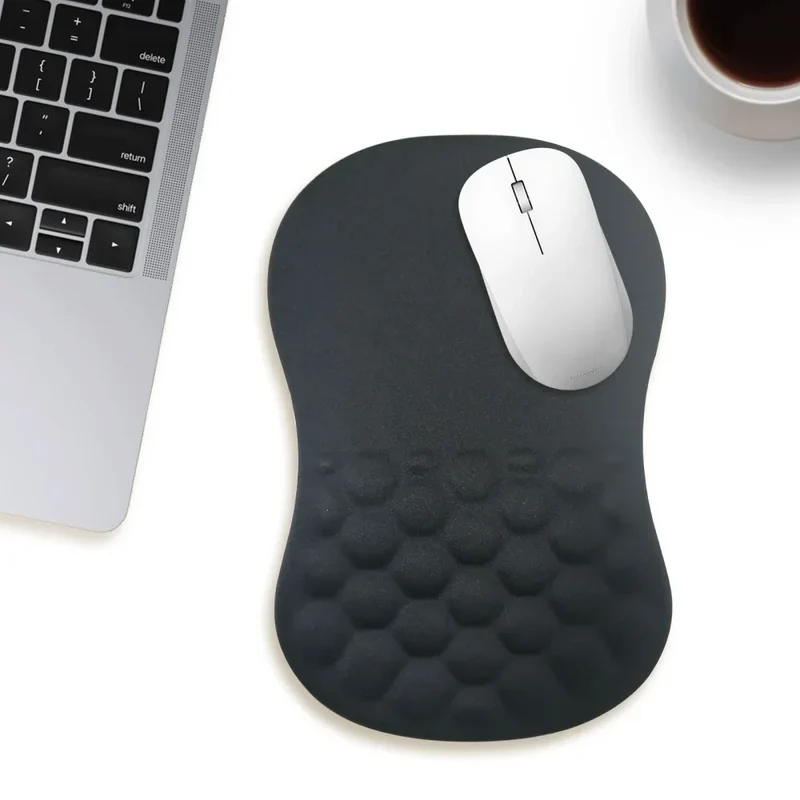 Ergonomic Wrist Rest Mouse Pad Comfortable Wrist Support Non Slip High Elastic Memory Cotton Mousepad For PC Laptop Computer