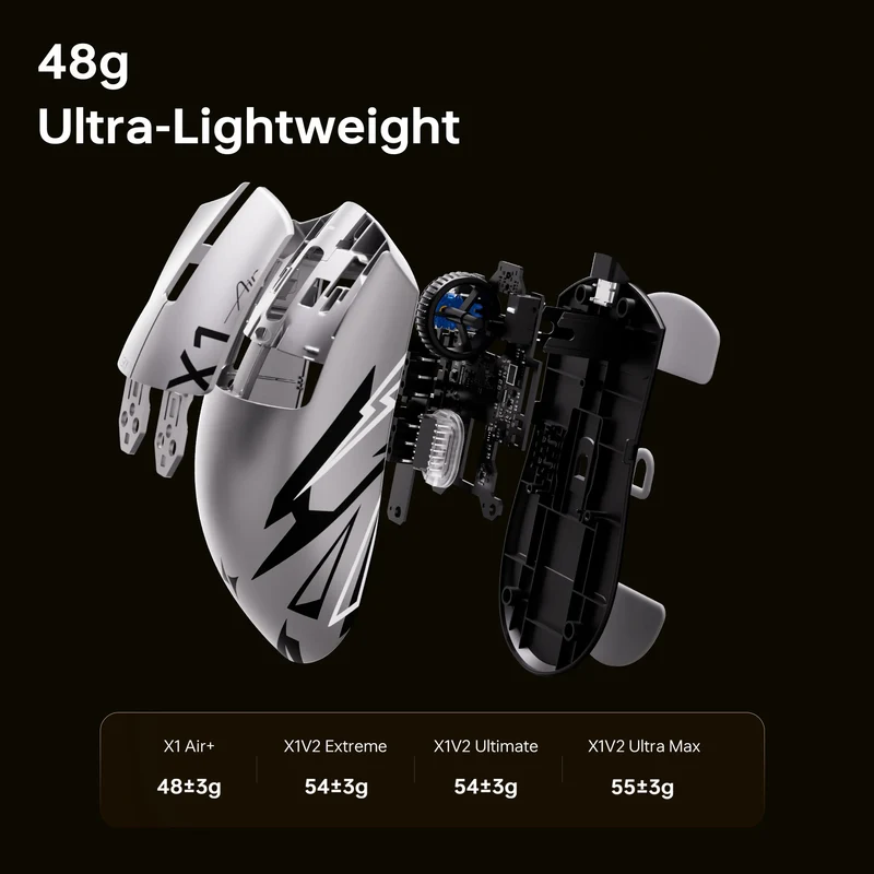 ATK Blazing Sky X1V2/X1 Air+ Wireless Mouse Dual Mode Paw 3950ultra 8k Return Rate Custom Ergonomics E-Sport Gaming Ofiice Mouse