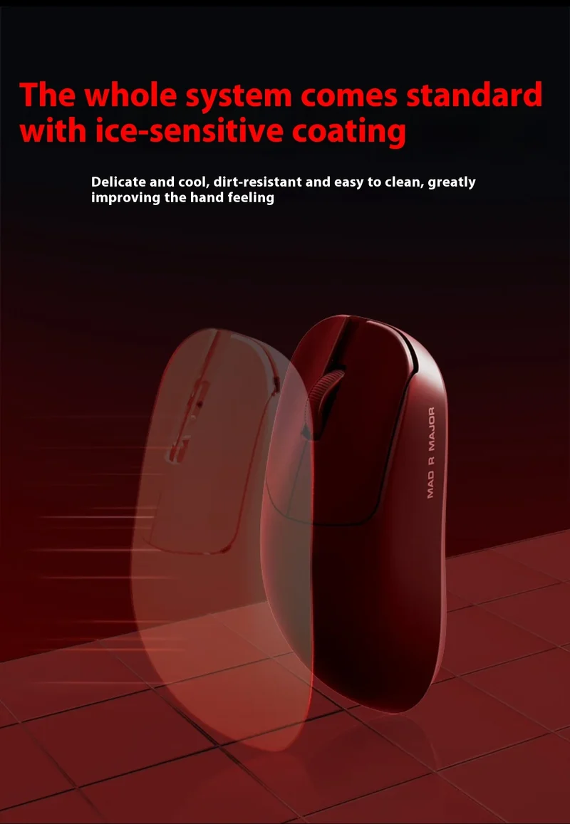 The New Vxe Mad R/R Major Gaming E-Sports Mouse Paw3395/3950 Dual-Mode Nonporous Lightweight Ergonomic Standard 8k