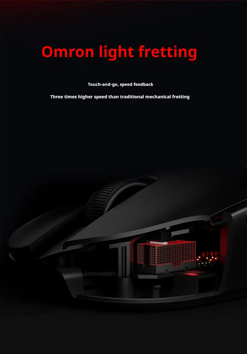 The New Vxe Mad R/R Major Gaming E-Sports Mouse Paw3395/3950 Dual-Mode Nonporous Lightweight Ergonomic Standard 8k