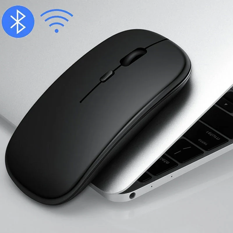 Wireless Bluetooth Mouse Gamer For MacBook iPad Laptop Computer Replaceable Battery Bluetooth Mouse Adjustable 800/1200/1600DPI