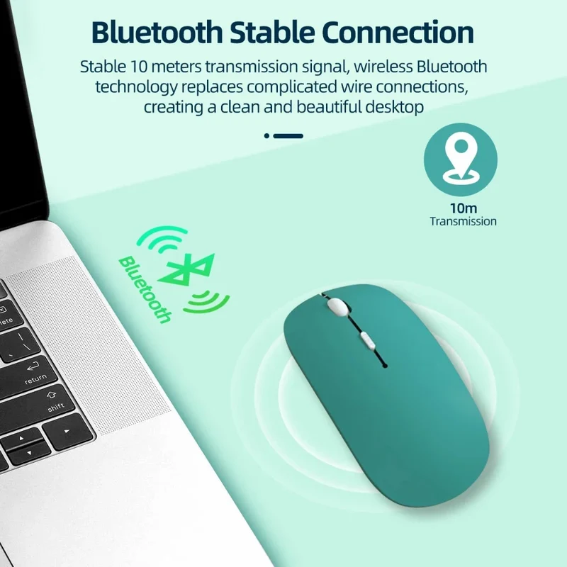 Wireless Bluetooth Mouse Gamer For MacBook iPad Laptop Computer Replaceable Battery Bluetooth Mouse Adjustable 800/1200/1600DPI