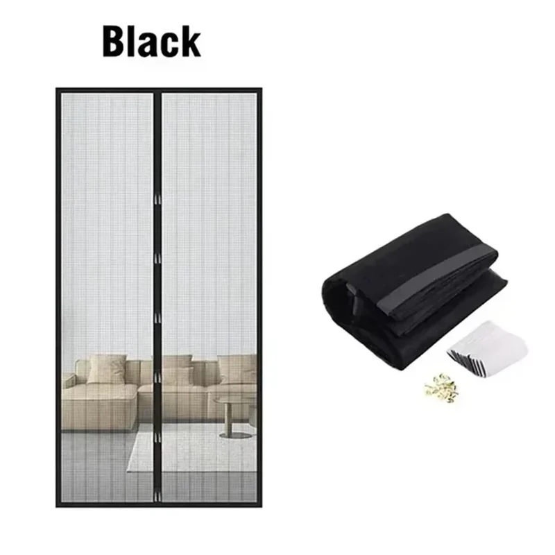 Magnetic Anti-Mosquito Net Anti Bug Fly Mouse Door and Window Screens No Punching Required Automatic Closing Curtains
