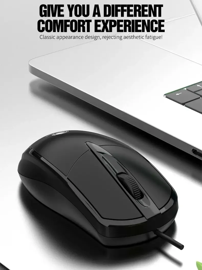 301 Wired Mouse Office Gaming Desktop Computer Laptop Business Mouse USB Optical Mouse