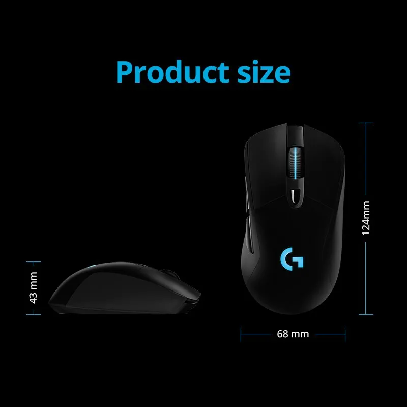 Logitech G703hero Esports Eat Chicken Macro RGB Backlit Computer Game Lol/cf Wireless Charging Mouse