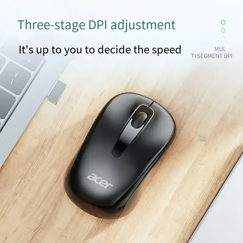 Acer 2.4Ghz Wireless Mouse Optical Portable Business Office Silent Mouse Suitable For Computer Laptop Notebook PC Esports Games