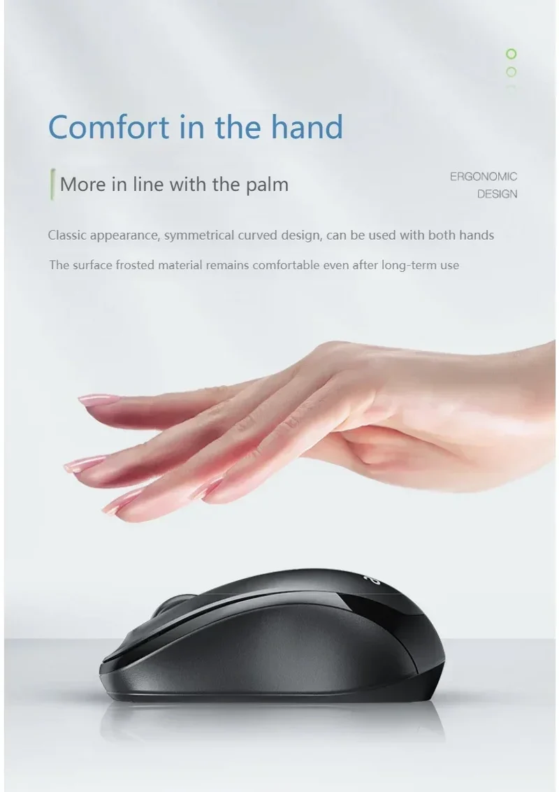 Acer 2.4Ghz Wireless Mouse Optical Portable Business Office Silent Mouse Suitable For Computer Laptop Notebook PC Esports Games