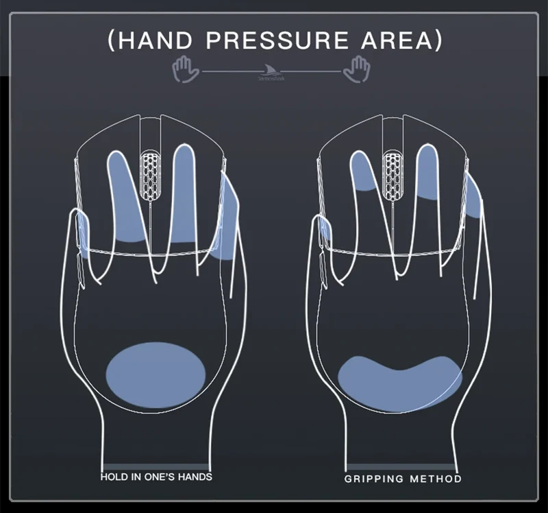 Darmoshark M3 V2 Gaming Mouse Double 8K Wireless Tri Mode 26KDPI PAW3395 Sensor Big Hand Game Macro Mouse For Computer Laptop PC