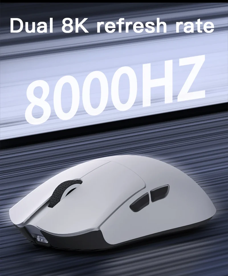 Darmoshark M3 V2 Gaming Mouse Double 8K Wireless Tri Mode 26KDPI PAW3395 Sensor Big Hand Game Macro Mouse For Computer Laptop PC