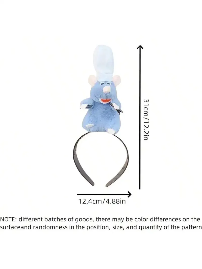 1/2pcs Whimsical Cartoon Mouse Headband - Soft and Comfortable Women's Hair Accessory for Costume Play, and Everyday Fun