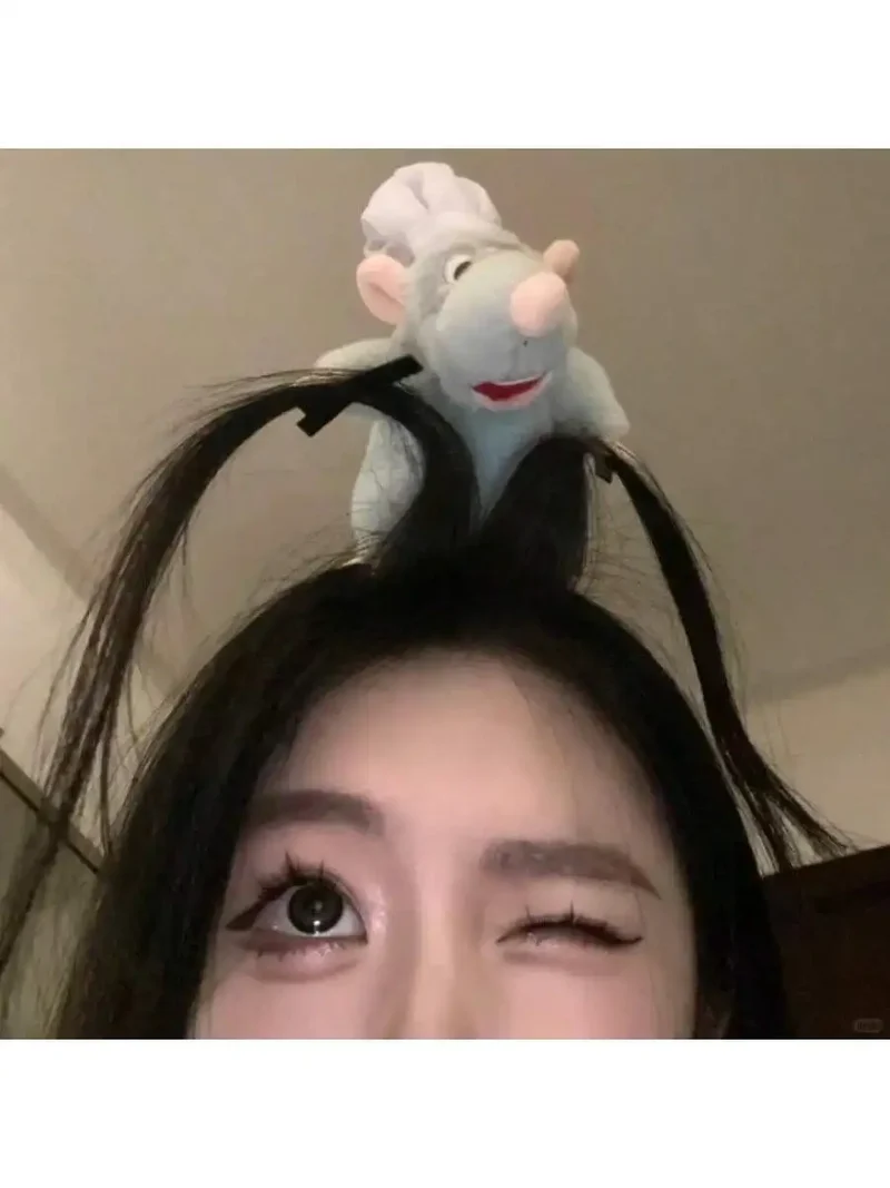 1/2pcs Whimsical Cartoon Mouse Headband - Soft and Comfortable Women's Hair Accessory for Costume Play, and Everyday Fun