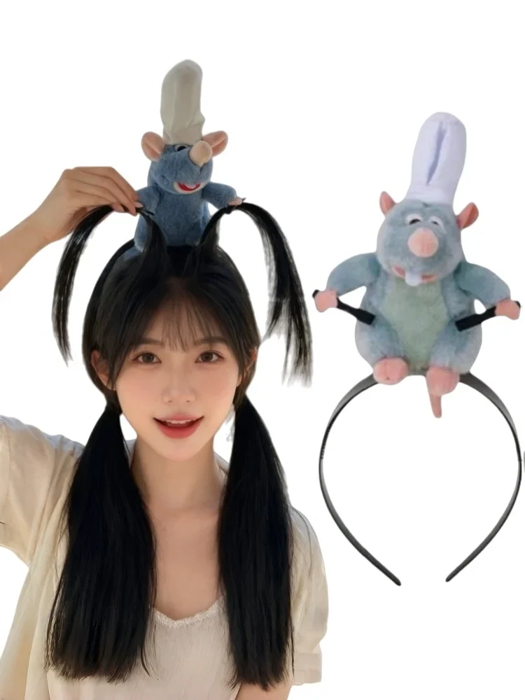 1/2pcs Whimsical Cartoon Mouse Headband - Soft and Comfortable Women's Hair Accessory for Costume Play, and Everyday Fun