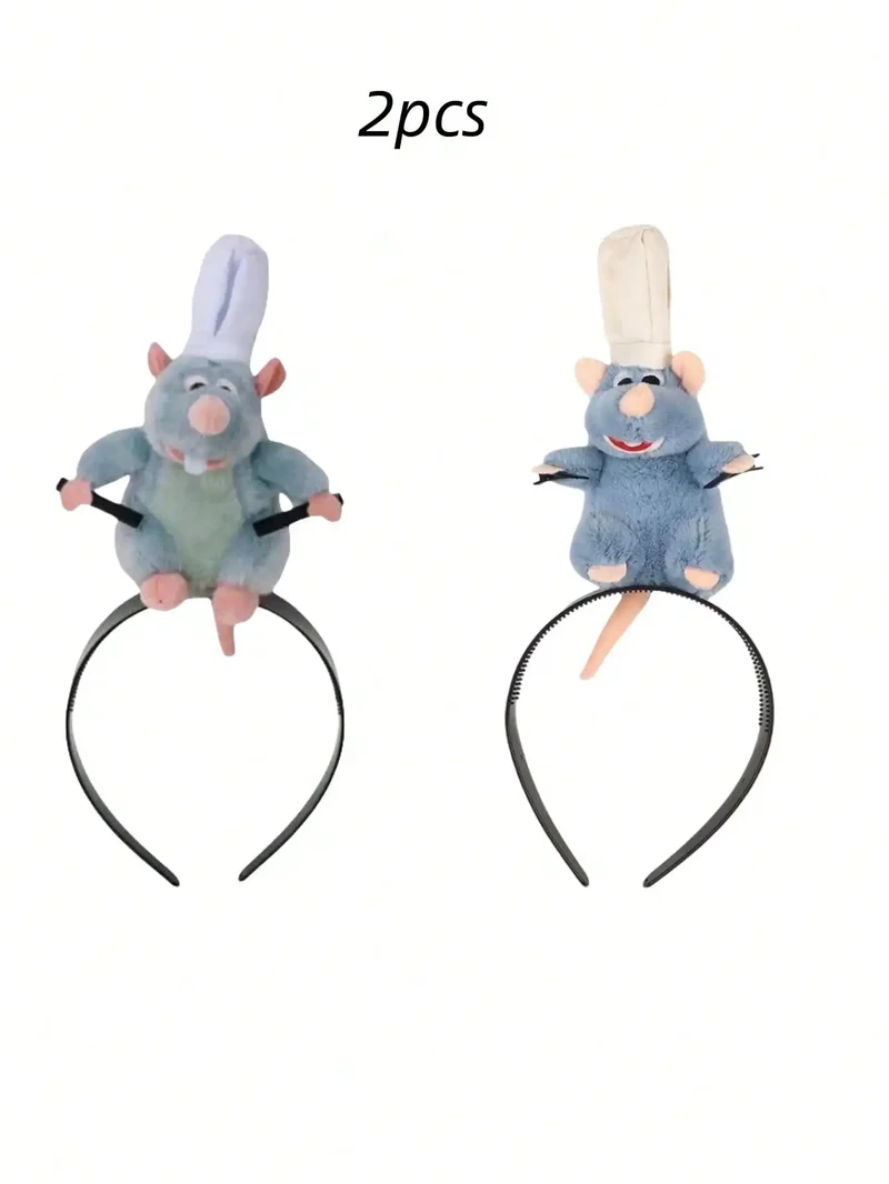 1/2pcs Whimsical Cartoon Mouse Headband - Soft and Comfortable Women's Hair Accessory for Costume Play, and Everyday Fun