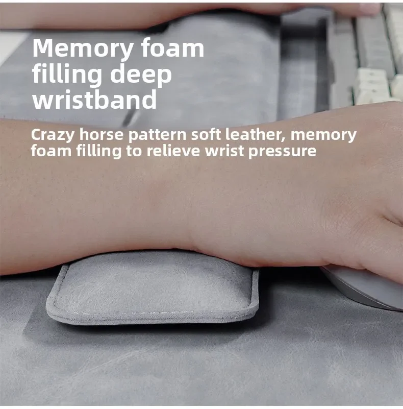 Wrist Pad Rest Keyboard Guard Three Pieces Desk Pad Waterproof PU Mouse Pad Large Mousepad Laptop Non-slip Desk Mat Mouse Mat