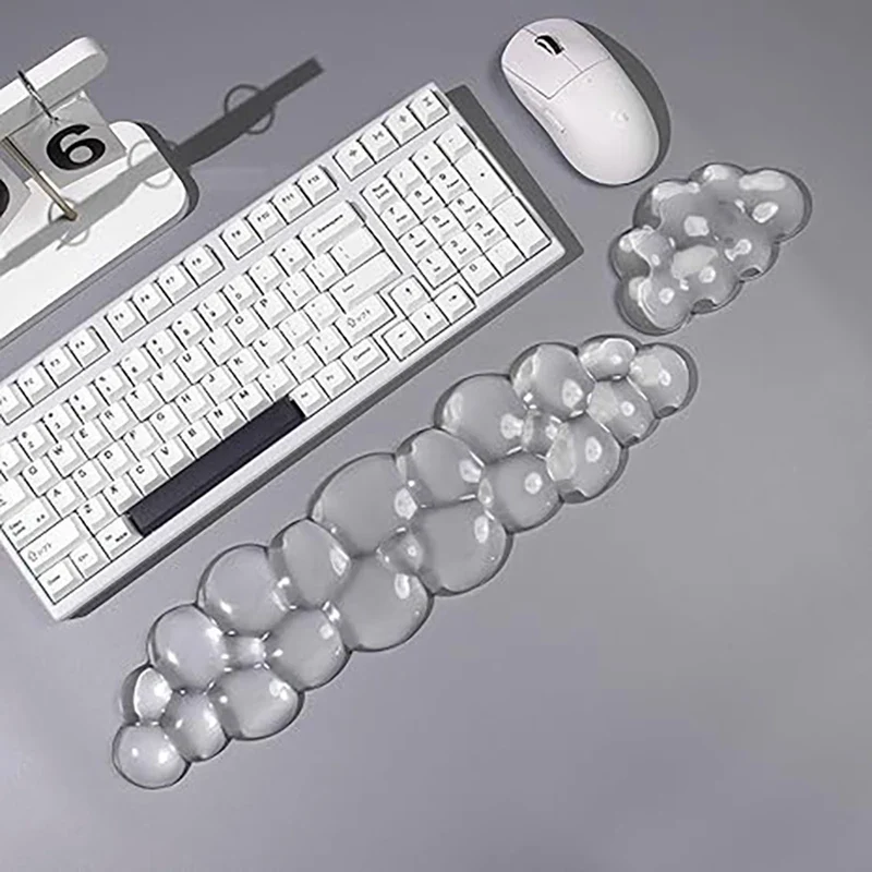 Mouse pad Wrist antislip silicone transparent Wrist brace Support Mat Memory Wrist Mouse Pad Computer Laptop keyboard Mat