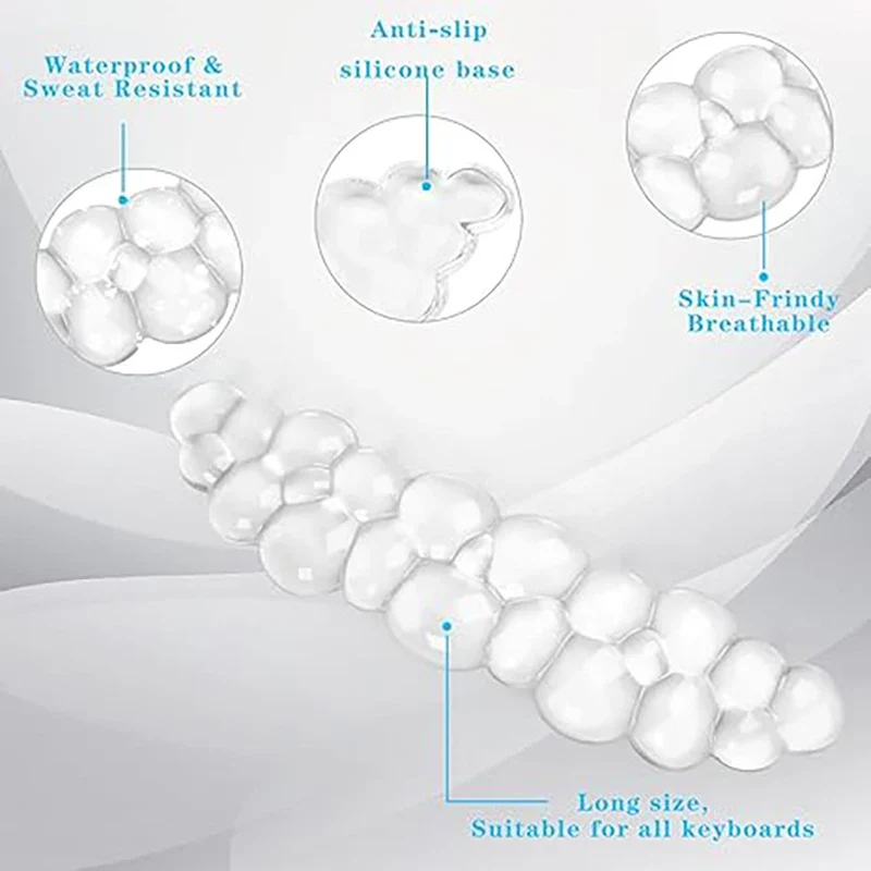 Mouse pad Wrist antislip silicone transparent Wrist brace Support Mat Memory Wrist Mouse Pad Computer Laptop keyboard Mat