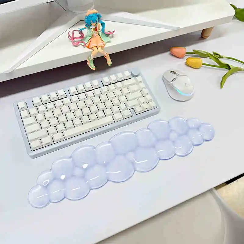 Mouse pad Wrist antislip silicone transparent Wrist brace Support Mat Memory Wrist Mouse Pad Computer Laptop keyboard Mat