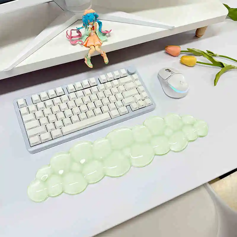 Mouse pad Wrist antislip silicone transparent Wrist brace Support Mat Memory Wrist Mouse Pad Computer Laptop keyboard Mat