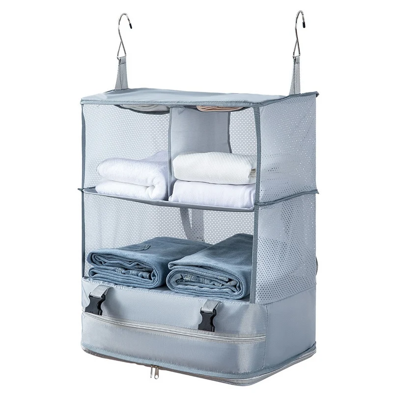 Amazon Outdoor Storage Travel Organizer Hanging Bag Suitcase Multifunctional Wardrobe Hanging Clothes Storage Bag