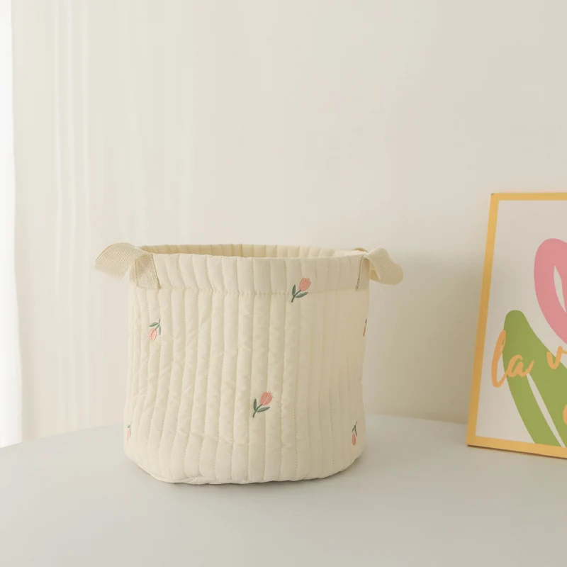 Ins Storage Basket Baby Diaper Clothes Toy Fixing Bag Bedding Storage Multi-use Storage Bag