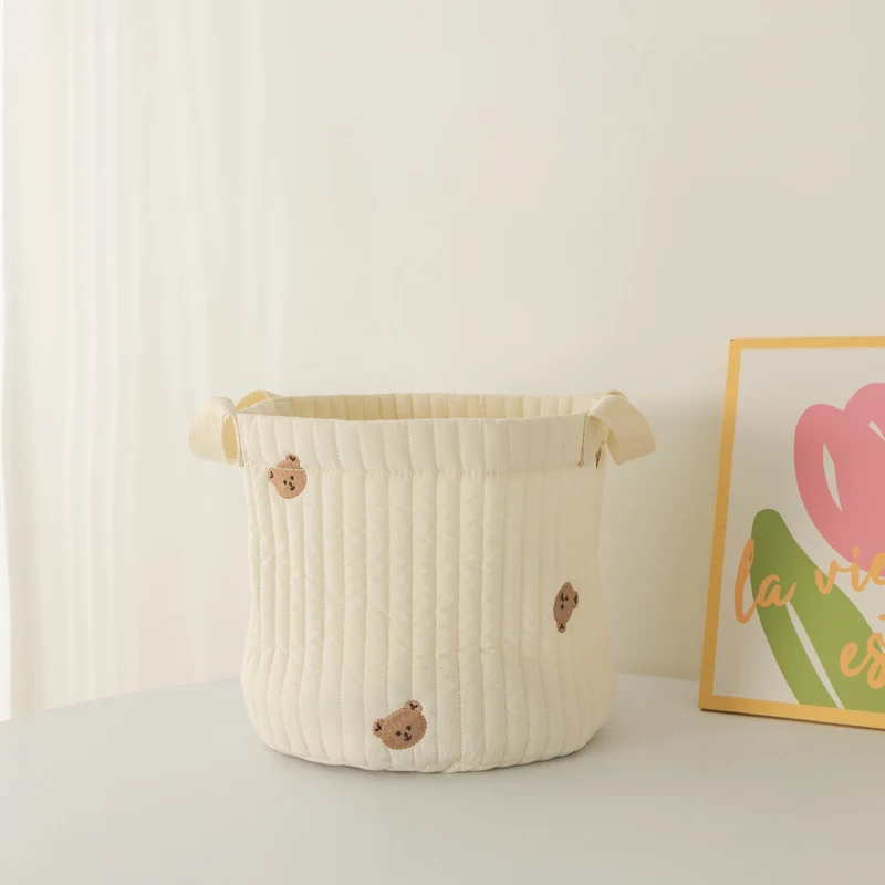 Ins Storage Basket Baby Diaper Clothes Toy Fixing Bag Bedding Storage Multi-use Storage Bag